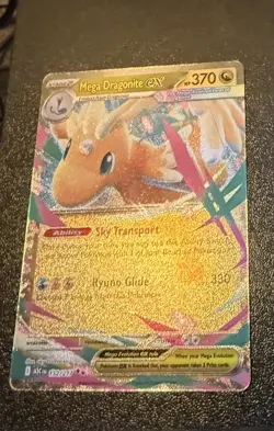 Pokemon Mega Dragonite EX 152/217 Full Art Holo EX Card English - Image 2