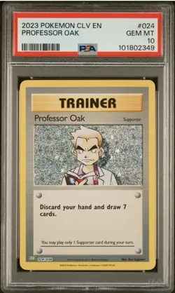 2023 POKEMON CLV-TCG CLASSIC VENUSAUR & LUGIA EX DECK #024 PROFESSOR OAK - Image 1