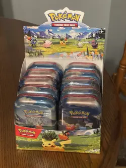 Pokemon TCG Ascended Heroes - Mini Tins Display Case In Hand Sealed Fast Ship - Image 1