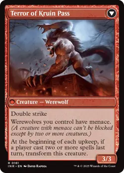 Kruin Outlaw // Terror of Kruin Pass [Innistrad Remastered] Magic MTG - Image 2