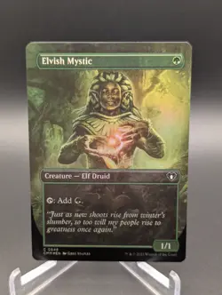 Elvish Mystic (Borderless) Commander Masters Foil - Image 1