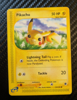 Pikachu 124/165 Expedition Base Set Regular Lightly Played 2002 Vintage Pokemon - Image 1