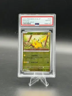 2023 Pokemon SV2a Japanese Pikachu Reverse Holo #025/165 PSA 10 Gem MT - Image 1