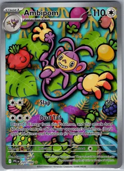 Ambipom 107/094 ME02: Phantasmal Flames - Pokemon Card - NM - Image 1