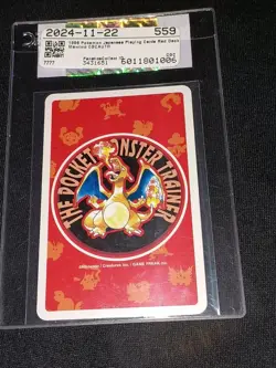 1996 Pokemon Red Poker Playing Cards Vintage Mewtwo Ace of Spades #150 Nice Card - Image 4
