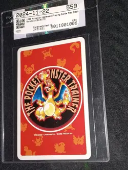 1996 Pokemon Red Poker Playing Cards Vintage Mewtwo Ace of Spades #150 Nice Card - Image 5