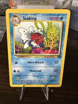 Vintage 1999 Pokemon Jungle TCG Card 46/64 Seaking - Image 1