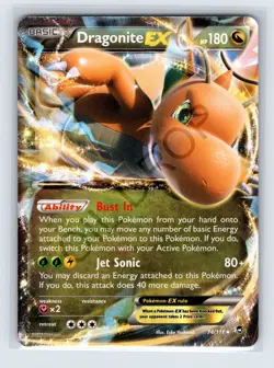 Dragonite EX - 74/111 - Pokemon Furious Fists XY Ultra Rare Card NM - Image 1