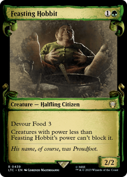 Feasting Hobbit SHOWCASE SCROLLS, The Lord of the Rings, MTG NM/M - Image 1