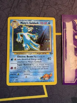 Pokemon Misty's Golduck 12/132 Gym Challenge Unlimited Holo Rare 030 💎NM LP +💎 - Image 1
