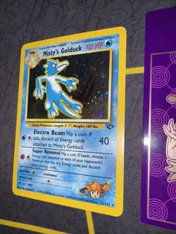 Pokemon Misty's Golduck 12/132 Gym Challenge Unlimited Holo Rare 030 💎NM LP +💎 - Image 3