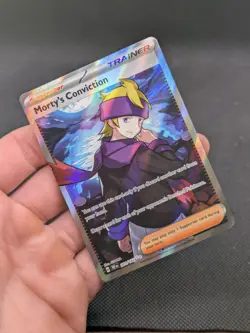 Pokemon Card Mortys Conviction 201/162 Full Art Trainer Temporal Forces NM - Image 2