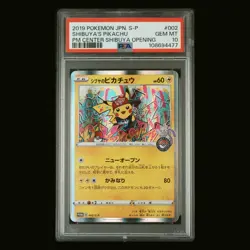 PSA 10 - Shibuya's Pikachu 002/S-P - 2019 Pokemon Holo Japanese Promo Gem Mint - Image 1