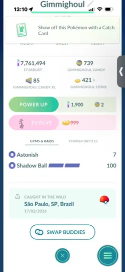 Pokemon Go Shiny Gimmighoul ( Reduced) - Image 2