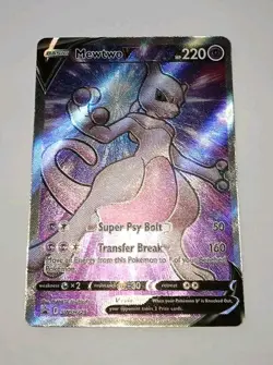 Pokemon MEWTWO V SWSH229 Sword & Shield Promo Full Art Textured Holo Promo 🌟 NM - Image 1