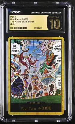 One Piece The Azure Sea's Seven Egghead Don!! and Gold Don!! CGC 10's Pristine - Image 2