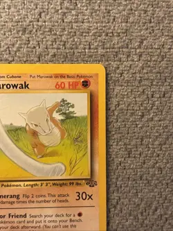 Pokemon TCG Marowak Jungle Card 39/64 Regular 1st Edition Uncommon LP Condition - Image 3
