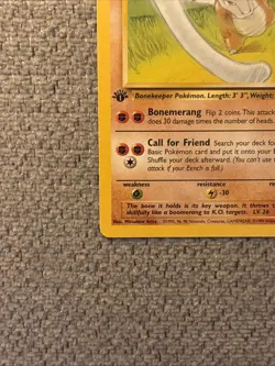 Pokemon TCG Marowak Jungle Card 39/64 Regular 1st Edition Uncommon LP Condition - Image 5