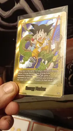 Dragon Ball Super Card Game Energy Marker Foil Son Goku Shenron E-42 - Image 1