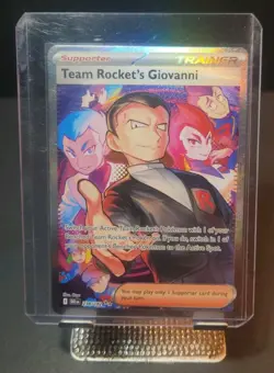 Nintendo Team Rocket's Giovanni Trainer Card Pokemon TCG 238/182** English 2025 - Image 1