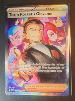 Nintendo Team Rocket's Giovanni Trainer Card Pokemon TCG 238/182** English 2025 - Image 2