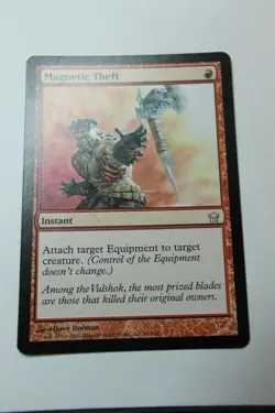 MTG Magnetic Theft x1- -Fifth Dawn-Lightly Played - Image 1