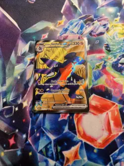 Pokemon TCG Cynthia's Garchomp EX 215/182, NM-Ultra Rare, Destined Rivals - Image 1