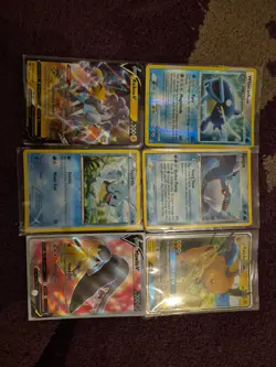 Pokemon TCG Bundle x6 – Squirtle, Raichu GX, Raikou V, Kyogre, Mawile V Whiscash - Image 1