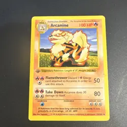 Pokemon TCG Arcanine 1st Edition Shadowless Base Set - Image 1