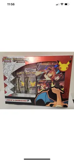 2 Boxes Pokemon TCG Celebrations Collection Lance's Charizard V Box Sealed - Image 2