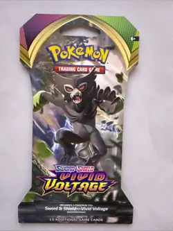 Pokemon Vivid Voltage Sleeved Booster Pack | Factory Sealed | Zarude Pack Art - Image 1