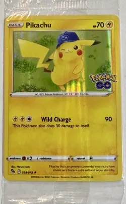 Pokemon Go 028/078 Pikachu - 2022 Prerelease Promo Holo - Sealed - English - Image 1