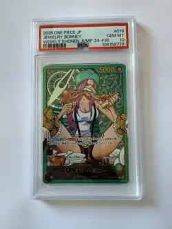 PSA10 Jewelry Bonney OP07-019 Promo WEEKLY Jump One Piece TCG Japanese - Image 3