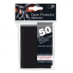 Ultra-Pro Deck Protector Card Sleeves - Black 50 Sleeves - MTG Pokemon FAB size - Image 1