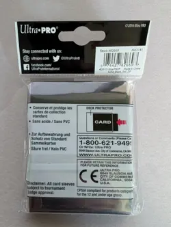 Ultra-Pro Deck Protector Card Sleeves - Black 50 Sleeves - MTG Pokemon FAB size - Image 3