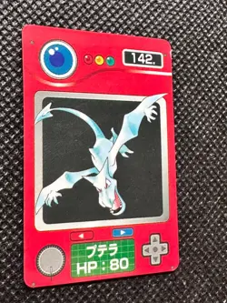 Aerodacty 142 Vintage Mini Carddass Pokemon Zukan Pokdex Card Japanese NINTENDO - Image 2
