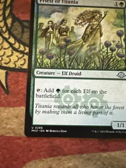 Mtg Magic MH3 Priest Of Titania Miscolor Misprint Error Card - Image 3