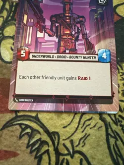 Star Wars Unlimited IG-88 Leader Hyperspace Misprint Miscut Error Card - Image 4
