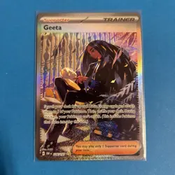 Pokemon TCG Geeta Obsidian Flames Holo Card 226/197 Special Illustration Rare - Image 1