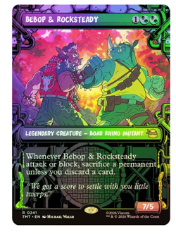 Bebop & Rocksteady - Foil - Showcase Teenage Mutant Ninja Turtles MTG - Image 1