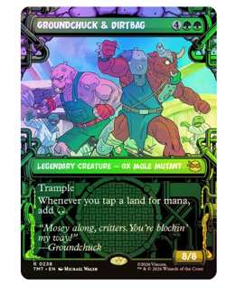 Groundchuck & Dirtbag - Foil - Showcase Teenage Mutant Ninja Turtles MTG - Image 1
