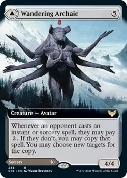 MTG Foil - Wandering Archaic (Extended Art) - 286 / NM / English - Image 1