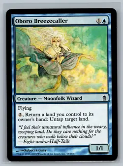 Magic MTG Saviors of Kamigawa 4x Oboro Breezecaller #48/165 TCG CCG Playset - Image 1