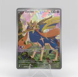 Pokemon Zacian 100/094 Phantasmal Flames Full Art Illustration Rare Holo 130 HP - Image 1