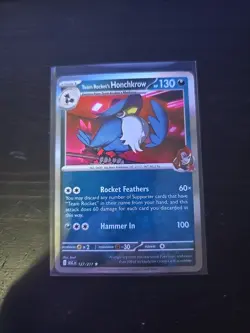 Team Rocket’s Honchkrow 127/217 Holo Rare Ascended Heroes Pokemon TCG - Image 1