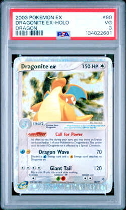 PSA 3 2003 Pokemon EX Dragon Dragonite EX Holo Foil 90/97 - Image 1