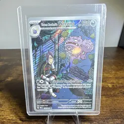 Pokemon Team Rocket's Weezing 199/182 Destined Rivals Illustration Rare Holo 13… - Image 1