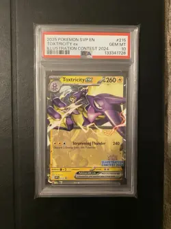 Toxtricity EX SVP 215 Illustration Contest 2024 Promo Pokemon TCG PSA 10 - Image 1