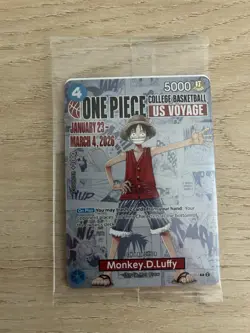 One Piece CCG Monkey D. Luffy Card AND Poster St. John’s - UConn Promo - Image 2