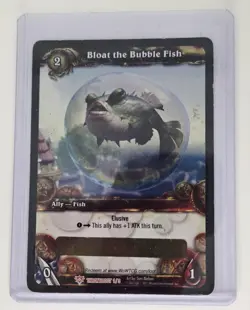 Bloat The Bubble Fish Wow TCG Loot Card Unscratched - Image 1